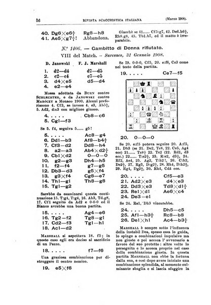 Rivista scacchistica italiana organo ufficiale dell'Unione, dell'Accademia di scacchi di Firenze e del circolo scacchistico della Meridiana di Torino