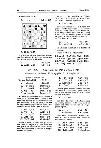 Rivista scacchistica italiana organo ufficiale dell'Unione, dell'Accademia di scacchi di Firenze e del circolo scacchistico della Meridiana di Torino