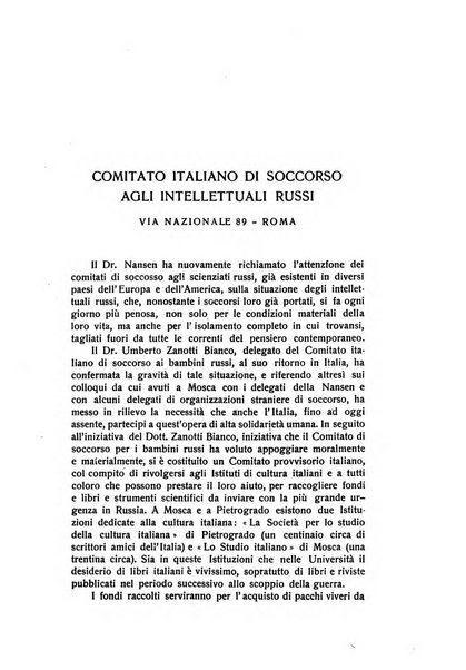 Russia rivista di letteratura, storia e filosofia