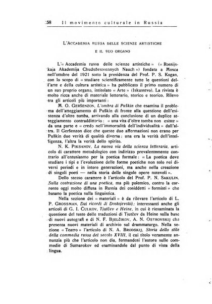 Russia rivista di letteratura, storia e filosofia