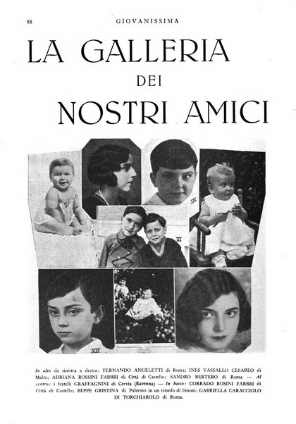 Giovanissima rivista mensile per i ragazzi e le famiglie