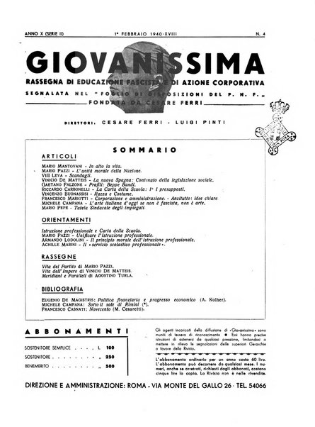 Giovanissima rivista mensile per i ragazzi e le famiglie