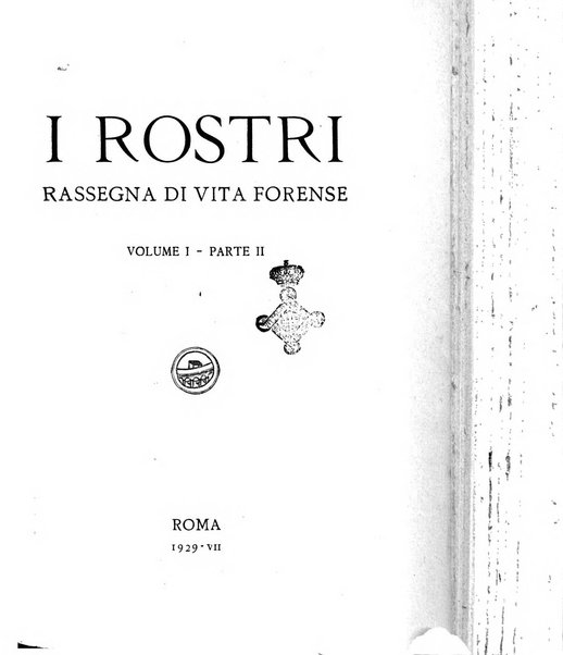 I rostri rassegna di vita forense