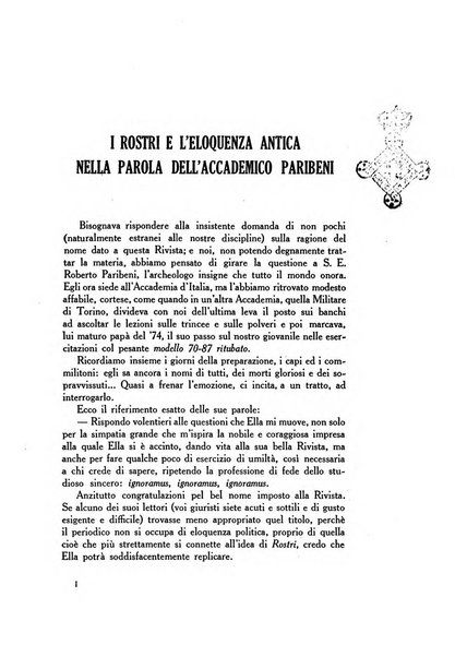 I rostri rassegna di vita forense