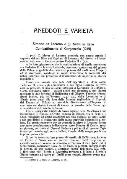 Archivio storico della Svizzera italiana pubblicazione trimestrale