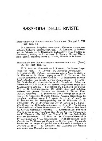 Archivio storico della Svizzera italiana pubblicazione trimestrale