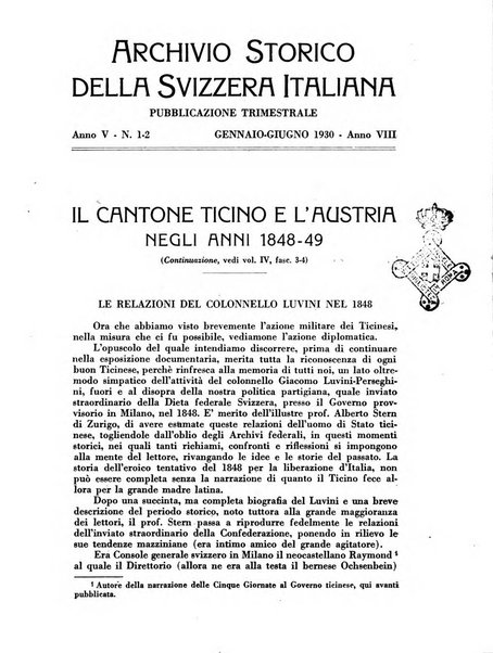 Archivio storico della Svizzera italiana pubblicazione trimestrale