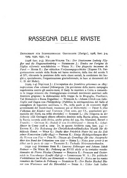 Archivio storico della Svizzera italiana pubblicazione trimestrale