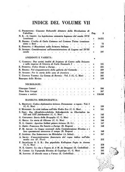 Archivio storico della Svizzera italiana pubblicazione trimestrale