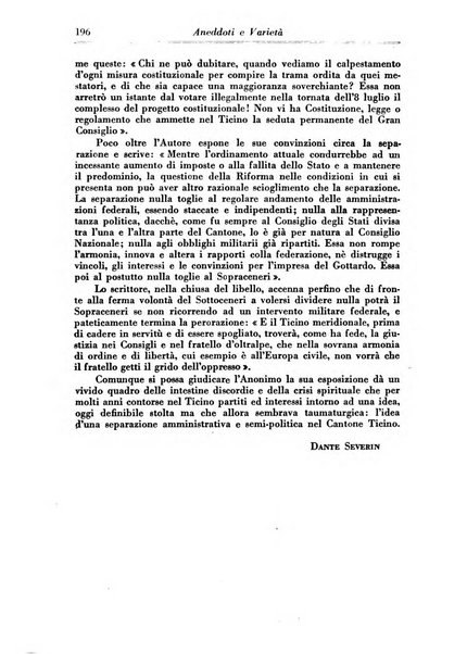 Archivio storico della Svizzera italiana pubblicazione trimestrale