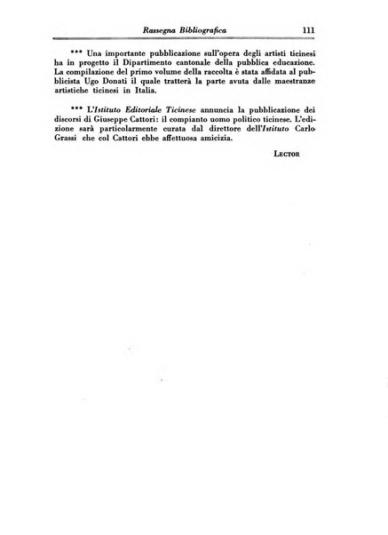 Archivio storico della Svizzera italiana pubblicazione trimestrale