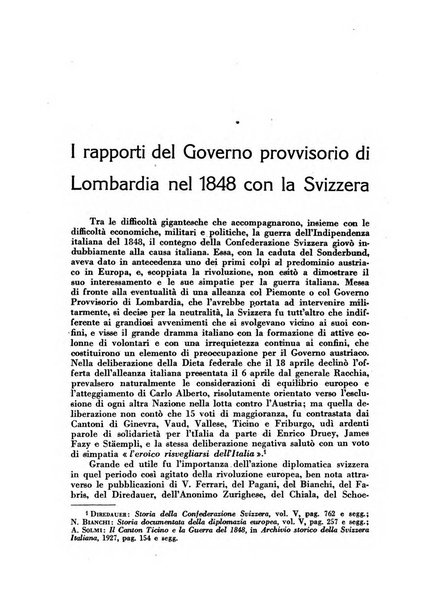 Archivio storico della Svizzera italiana pubblicazione trimestrale