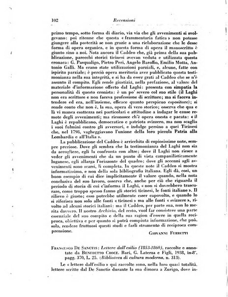 Archivio storico della Svizzera italiana pubblicazione trimestrale