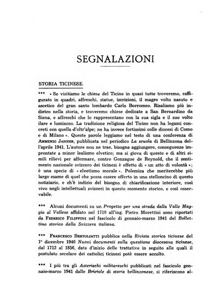 Archivio storico della Svizzera italiana pubblicazione trimestrale