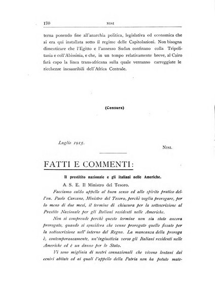 Vita italiana rassegna mensile di politica interna, estera, coloniale e di emigrazione