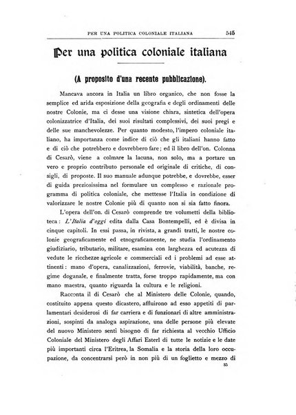 Vita italiana rassegna mensile di politica interna, estera, coloniale e di emigrazione