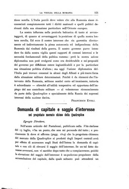 Vita italiana rassegna mensile di politica interna, estera, coloniale e di emigrazione