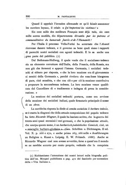 Vita italiana rassegna mensile di politica interna, estera, coloniale e di emigrazione