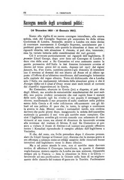 Vita italiana rassegna mensile di politica interna, estera, coloniale e di emigrazione
