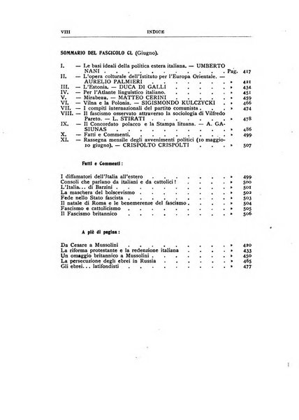 Vita italiana rassegna mensile di politica interna, estera, coloniale e di emigrazione