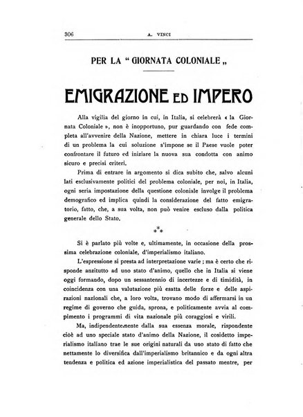 Vita italiana rassegna mensile di politica interna, estera, coloniale e di emigrazione