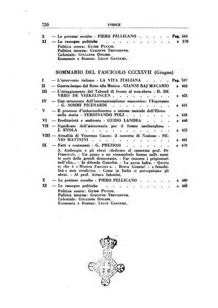 Vita italiana rassegna mensile di politica interna, estera, coloniale e di emigrazione