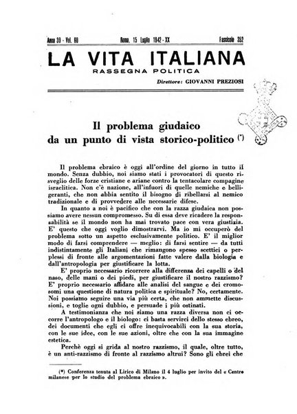 Vita italiana rassegna mensile di politica interna, estera, coloniale e di emigrazione