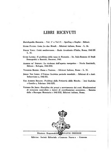 Vita italiana rassegna mensile di politica interna, estera, coloniale e di emigrazione