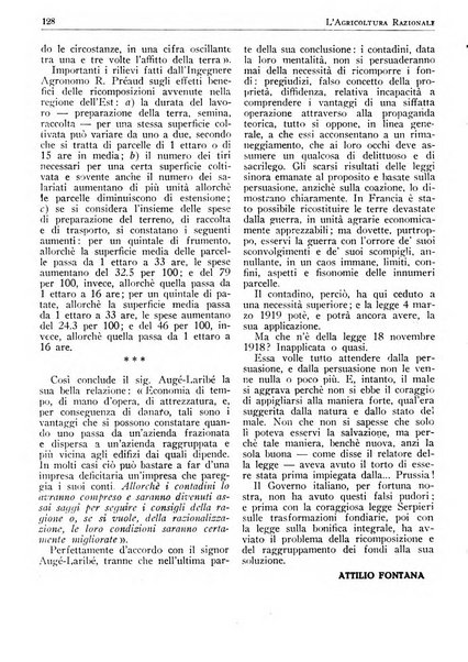 L'agricoltura razionale rivista dell'Ente nazionale italiano per l'organizzazione scientifica del lavoro