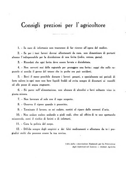 L'agricoltura razionale rivista dell'Ente nazionale italiano per l'organizzazione scientifica del lavoro