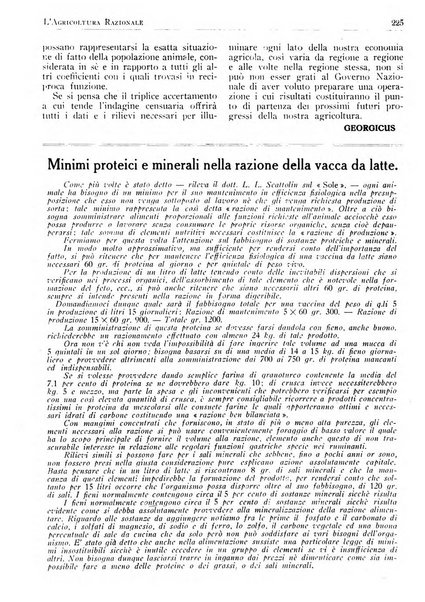 L'agricoltura razionale rivista dell'Ente nazionale italiano per l'organizzazione scientifica del lavoro