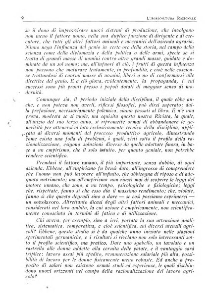 L'agricoltura razionale rivista dell'Ente nazionale italiano per l'organizzazione scientifica del lavoro