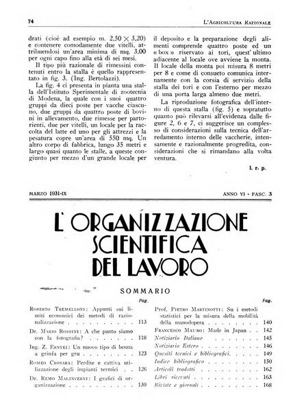 L'agricoltura razionale rivista dell'Ente nazionale italiano per l'organizzazione scientifica del lavoro