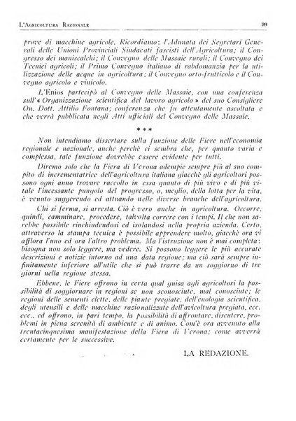 L'agricoltura razionale rivista dell'Ente nazionale italiano per l'organizzazione scientifica del lavoro