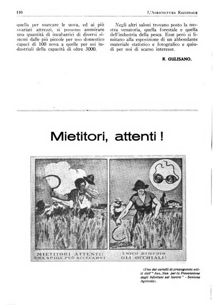 L'agricoltura razionale rivista dell'Ente nazionale italiano per l'organizzazione scientifica del lavoro