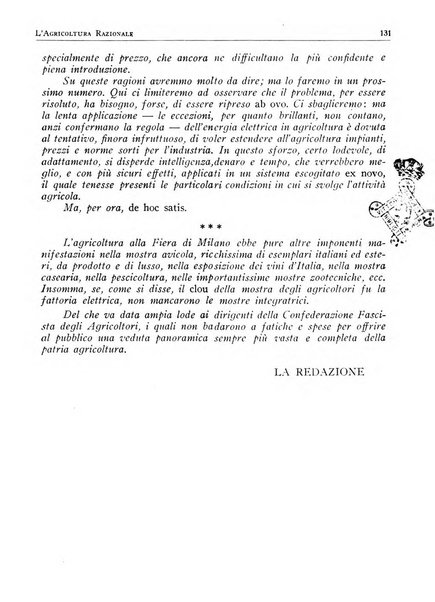 L'agricoltura razionale rivista dell'Ente nazionale italiano per l'organizzazione scientifica del lavoro