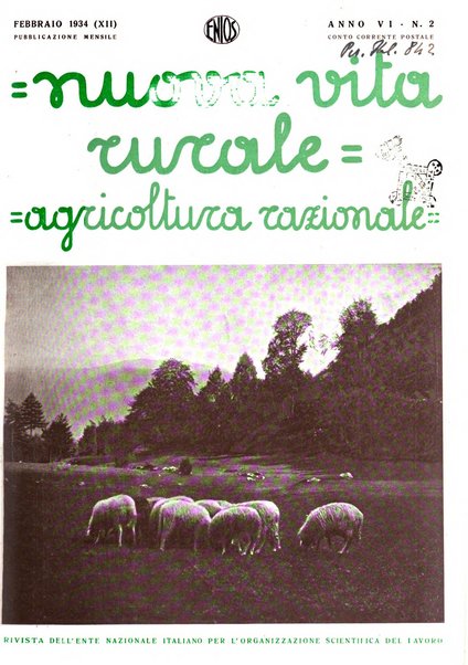 Nuova vita rurale agricoltura razionale