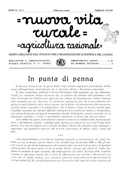 Nuova vita rurale agricoltura razionale