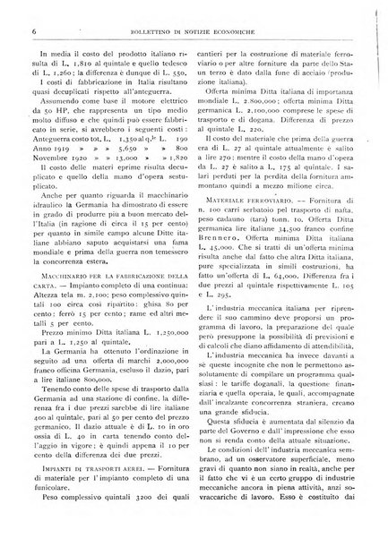 Bollettino di notizie economiche
