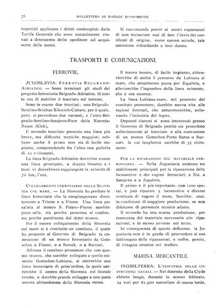 Bollettino di notizie economiche