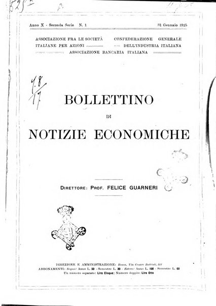 Bollettino di notizie economiche