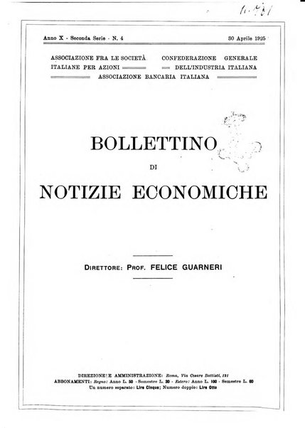 Bollettino di notizie economiche