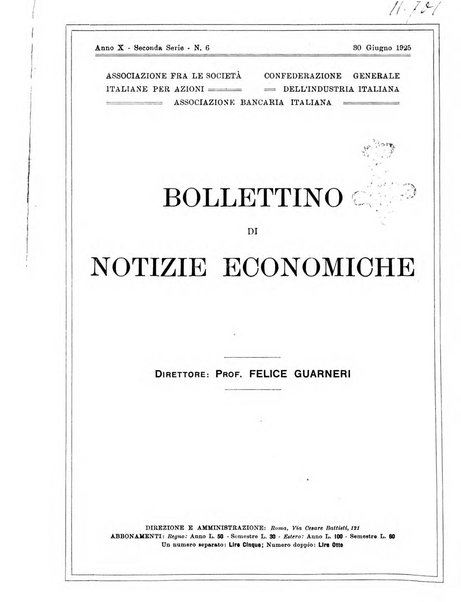 Bollettino di notizie economiche