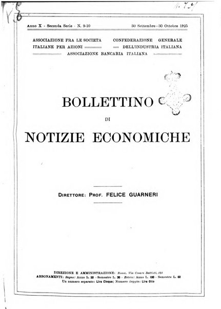 Bollettino di notizie economiche