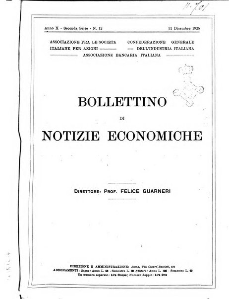 Bollettino di notizie economiche