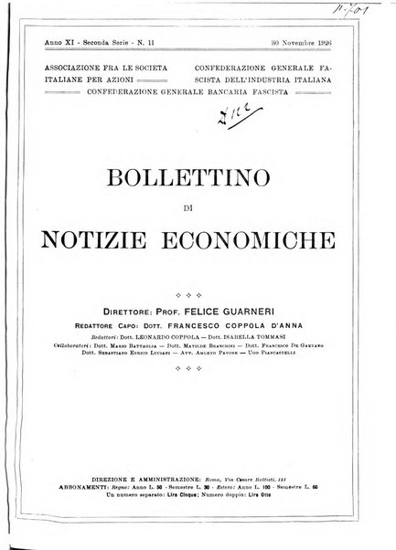 Bollettino di notizie economiche