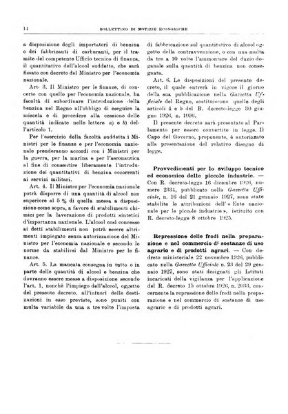 Bollettino di notizie economiche