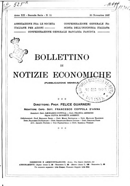 Bollettino di notizie economiche