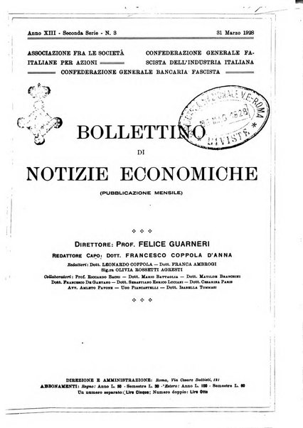 Bollettino di notizie economiche