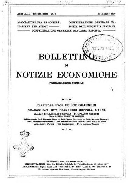 Bollettino di notizie economiche